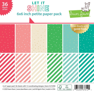 Lawn Fawn Let it Shine 6x6 Inch Petite Paper Pad (LF2394)